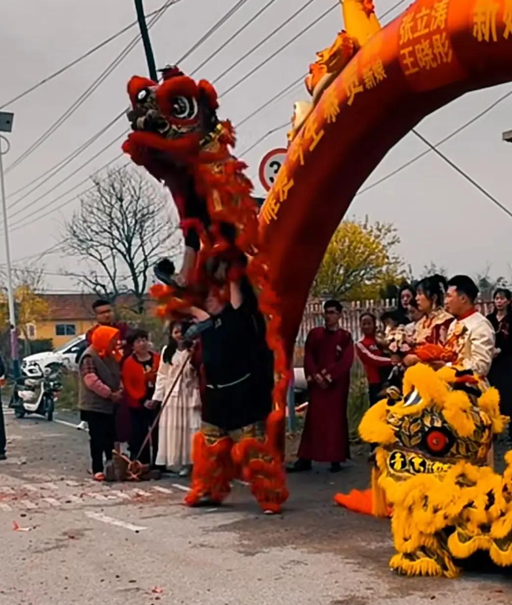 包含传统火把晚会舞龙舞狮，文化与运动盛大庆典的词条